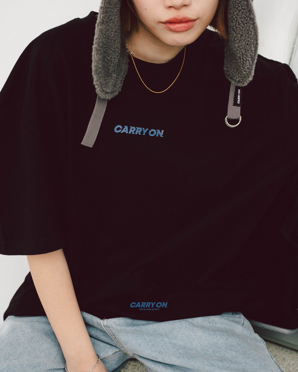 CARRYON 25SS Street Logo Tee 350g 純棉短T 台灣製 黑色