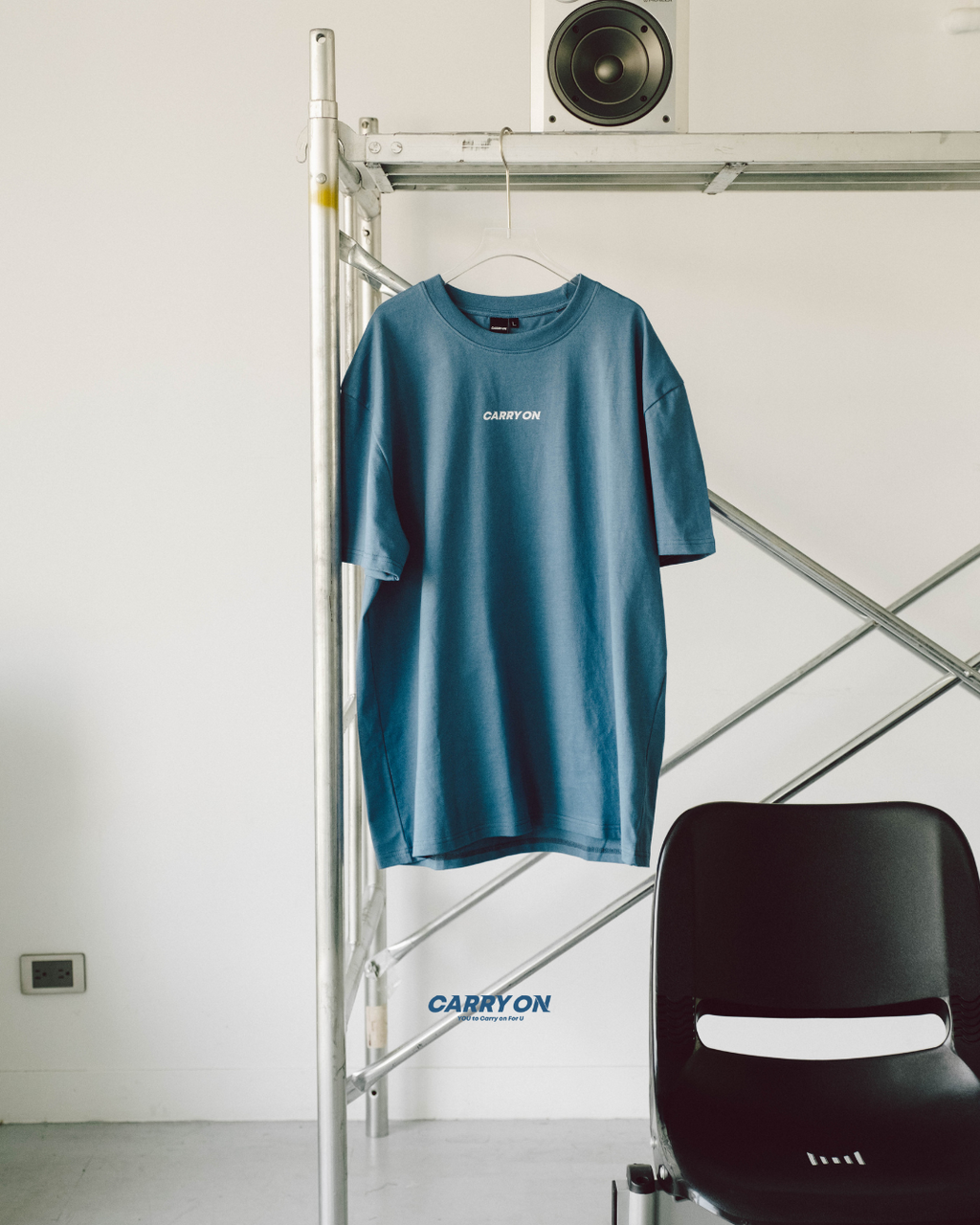 CARRYON 25SS Street Logo Tee 350g 純棉短T 台灣製 藍色