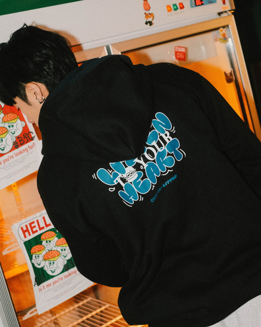 CARRYON x Littop 聯名 24FW Hoodie Jacket 連帽外套 黑色