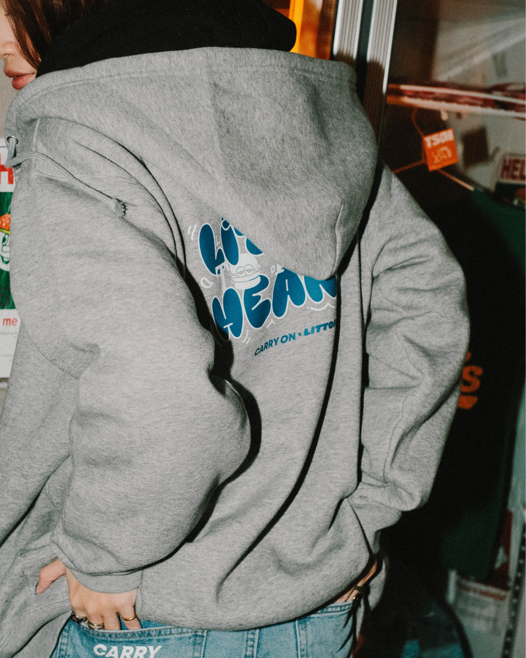 CARRYON x Littop 聯名 24FW Hoodie Jacket 連帽外套 灰色