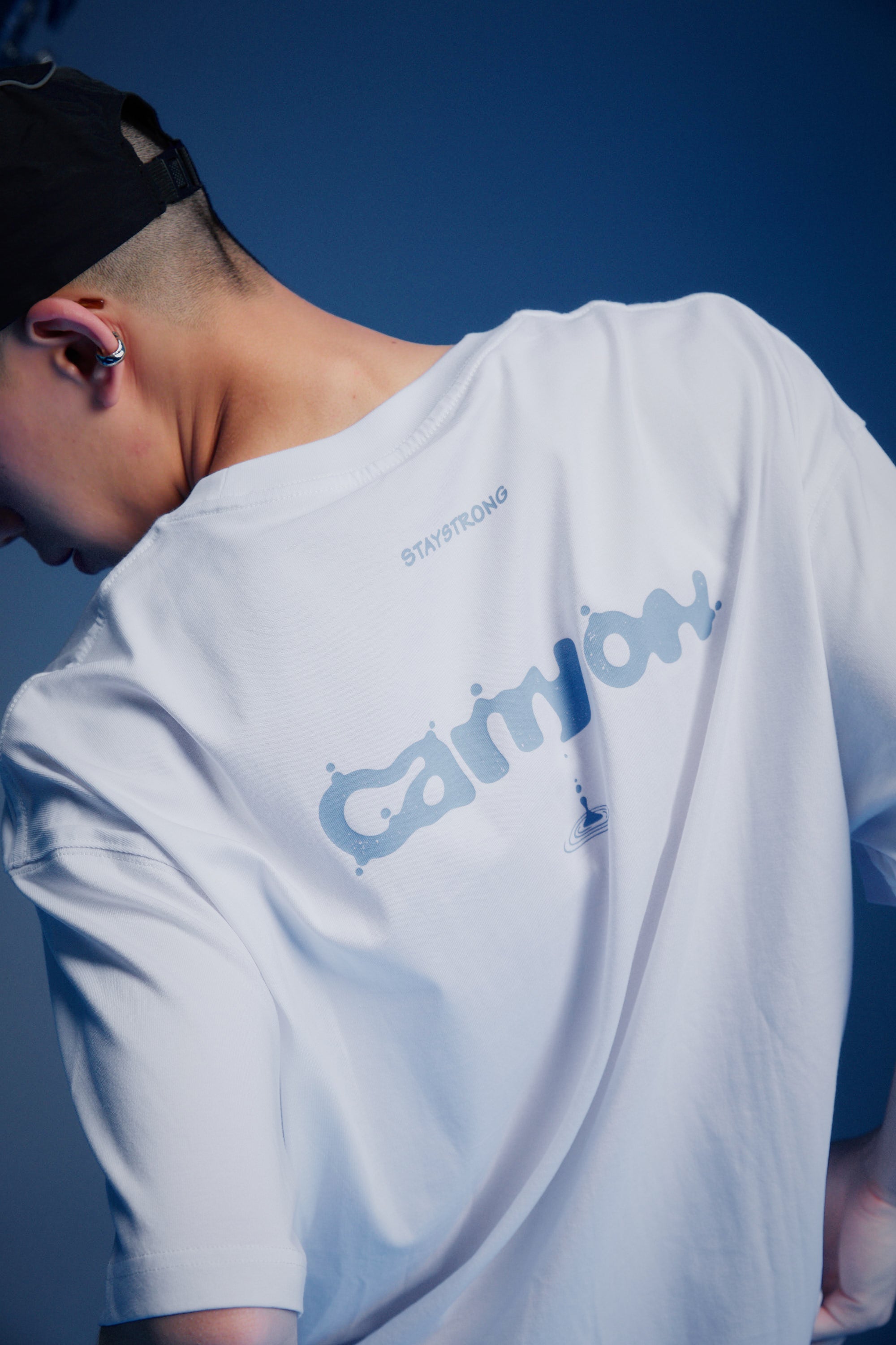 CARRYON 25SS Stone by Water Tee 水滴 短T  白色 台灣製