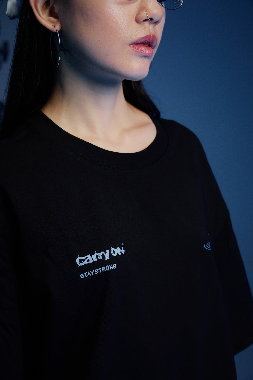 CARRYON 25SS Stone by Water Tee 水滴 短T  黑色 台灣製