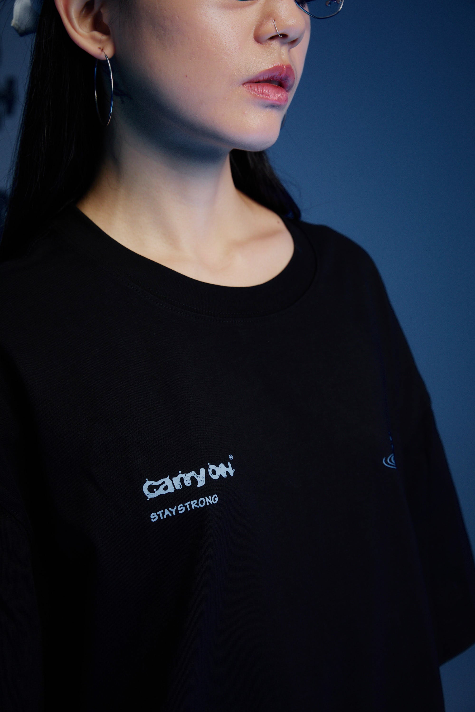 CARRYON 25SS Stone by Water Tee 水滴 短T  黑色 台灣製