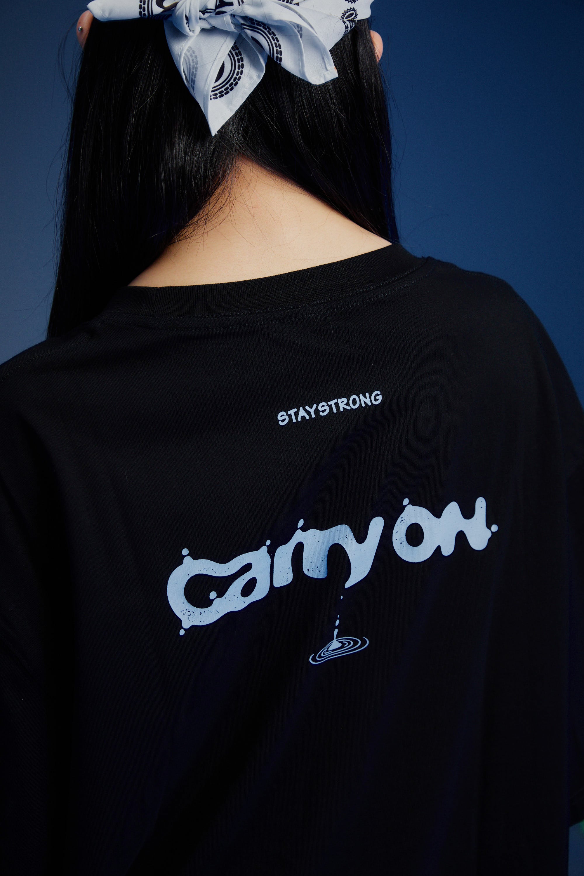 CARRYON 25SS Stone by Water Tee 水滴 短T  黑色 台灣製