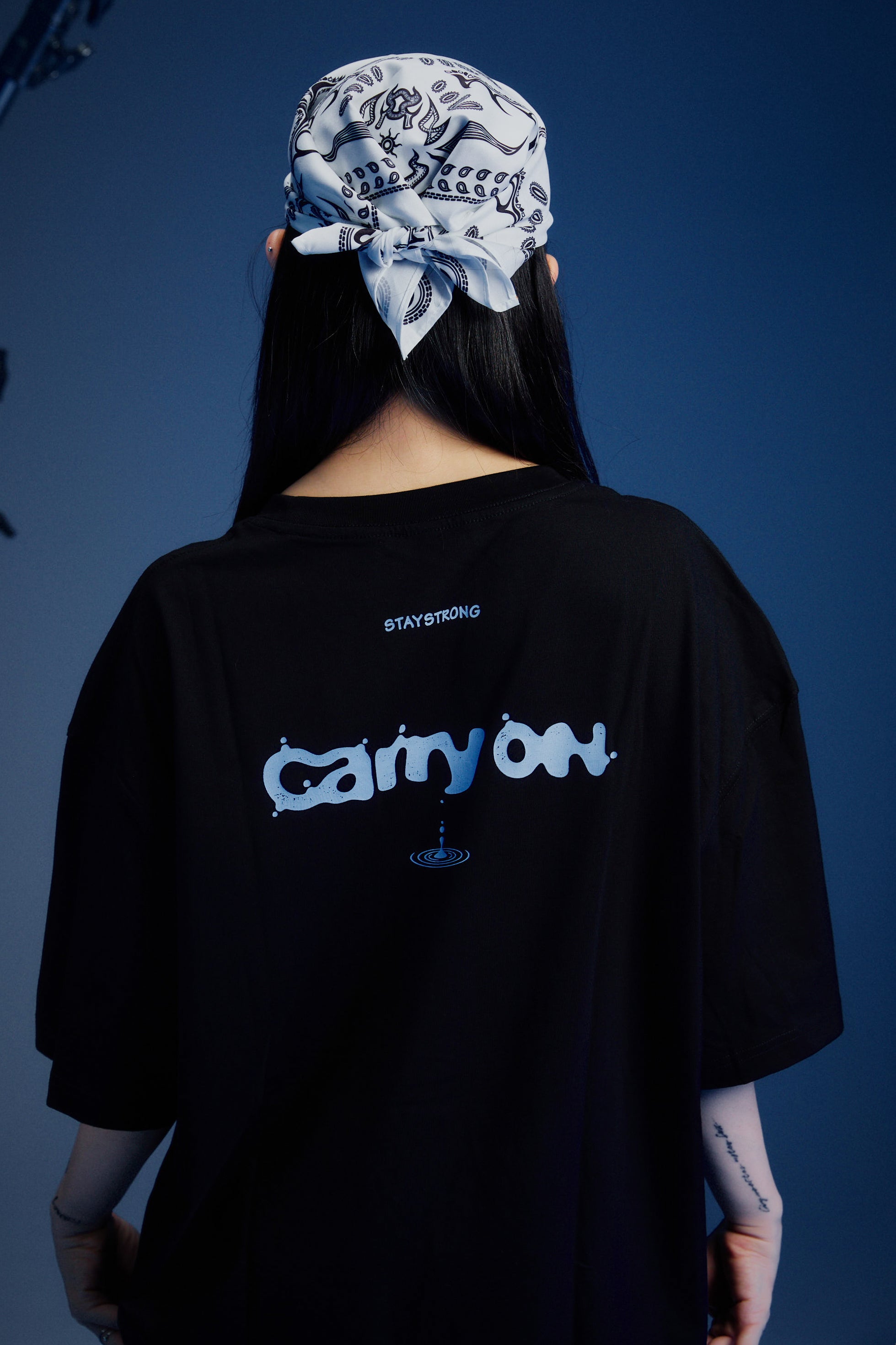 CARRYON 25SS Stone by Water Tee 水滴 短T  黑色 台灣製