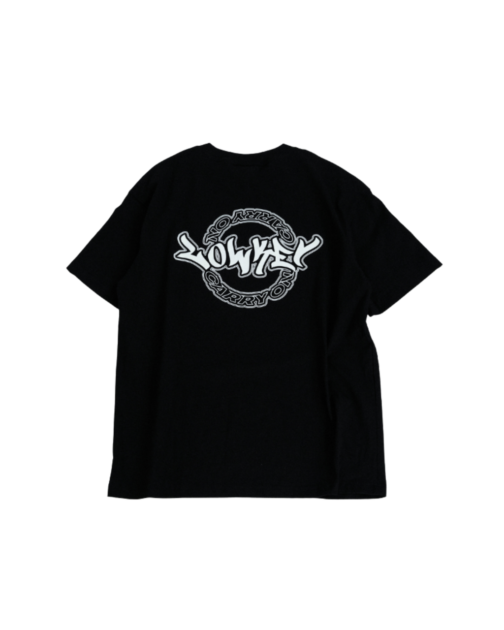 CARRYON X Lowkey 25SS Double Name Logo Tee 鑰匙 聯名短T 黑色 台灣製