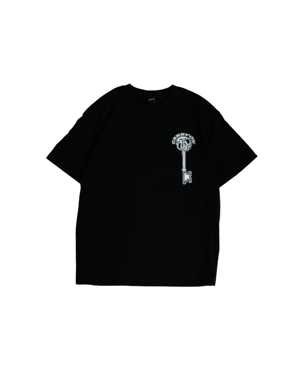 CARRYON X Lowkey 25SS Double Name Logo Tee 鑰匙 聯名短T 黑色 台灣製