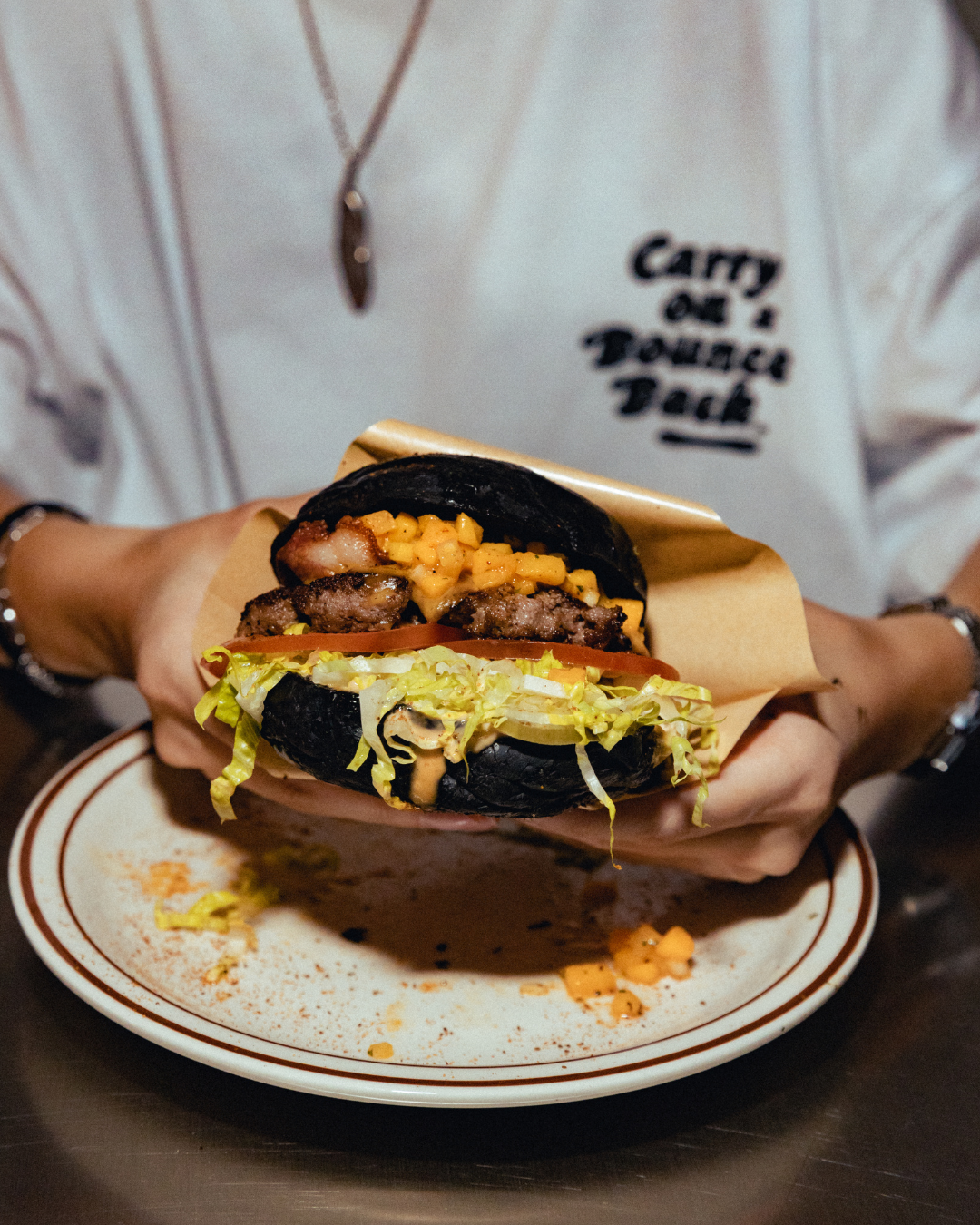 CARRYON X Bounce Back 25SS We Always Get It Done Tee 聯名短T 白色 台灣製