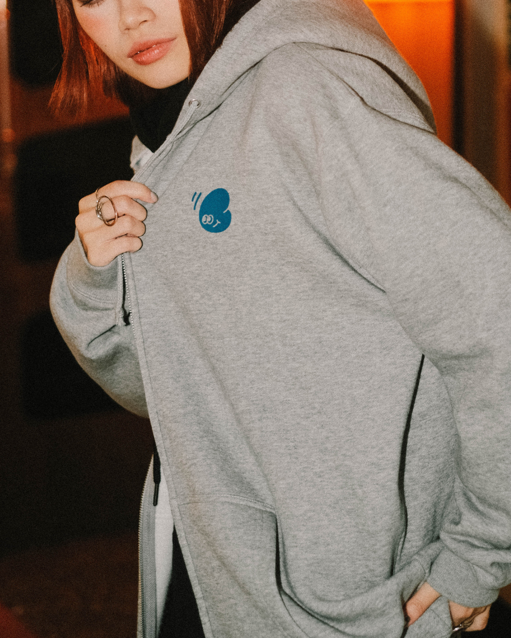 CARRYON x Littop 聯名 24FW Hoodie Jacket 連帽外套 灰色