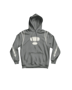 CARRYON 24FW Thunder Flow Hoodie 330g 毛圈巾 閃電 反光條 帽T  灰色