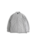 CARRYON 24SS Logo Waffle Coat 電繡 華夫格 薄款 開衫外套 灰色