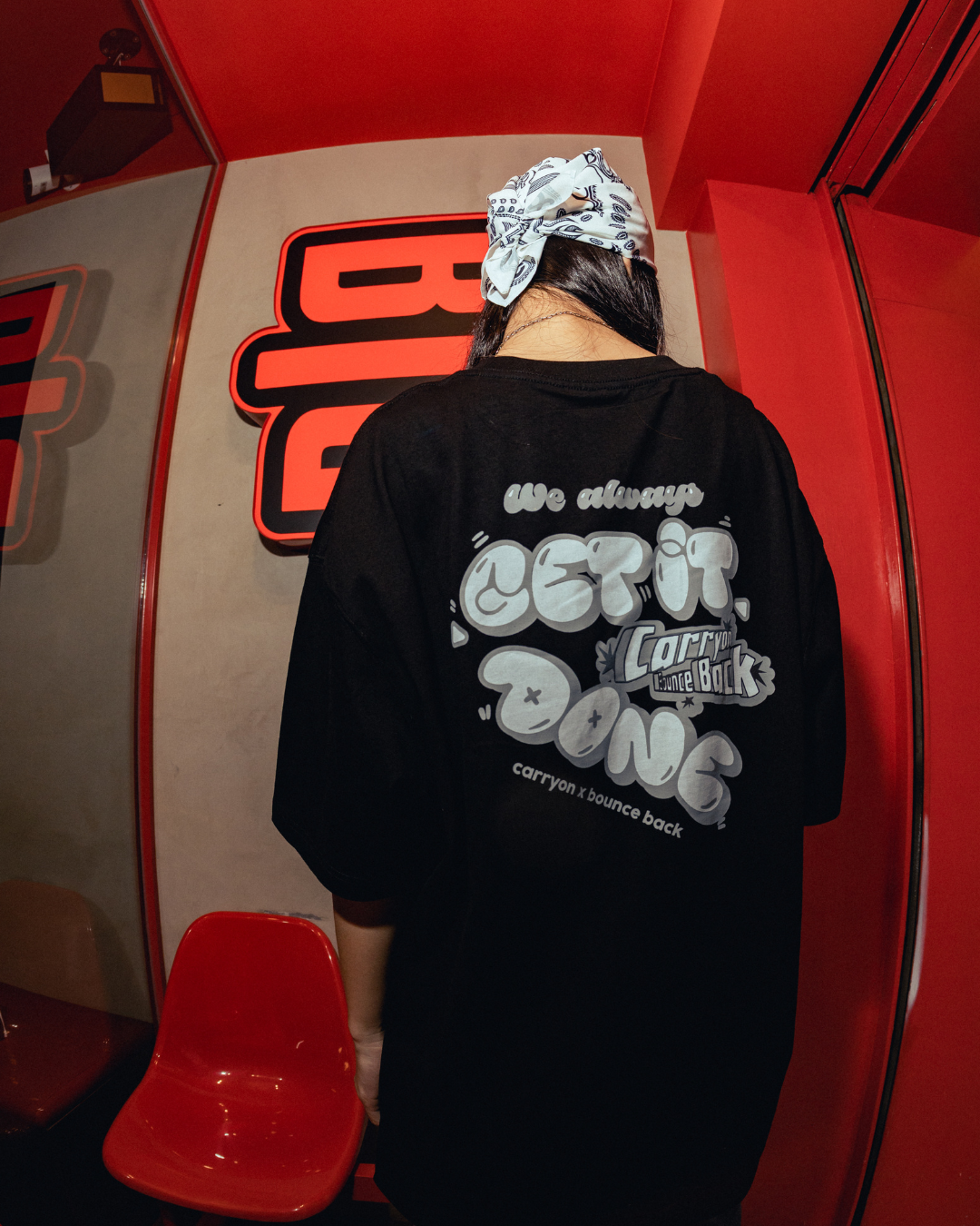 CARRYON X Bounce Back 25SS We Always Get It Done Tee 聯名短T 黑色 台灣製