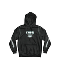 CARRYON 24FW Thunder Flow Hoodie 330g 毛圈巾 閃電 反光條 帽T 黑色