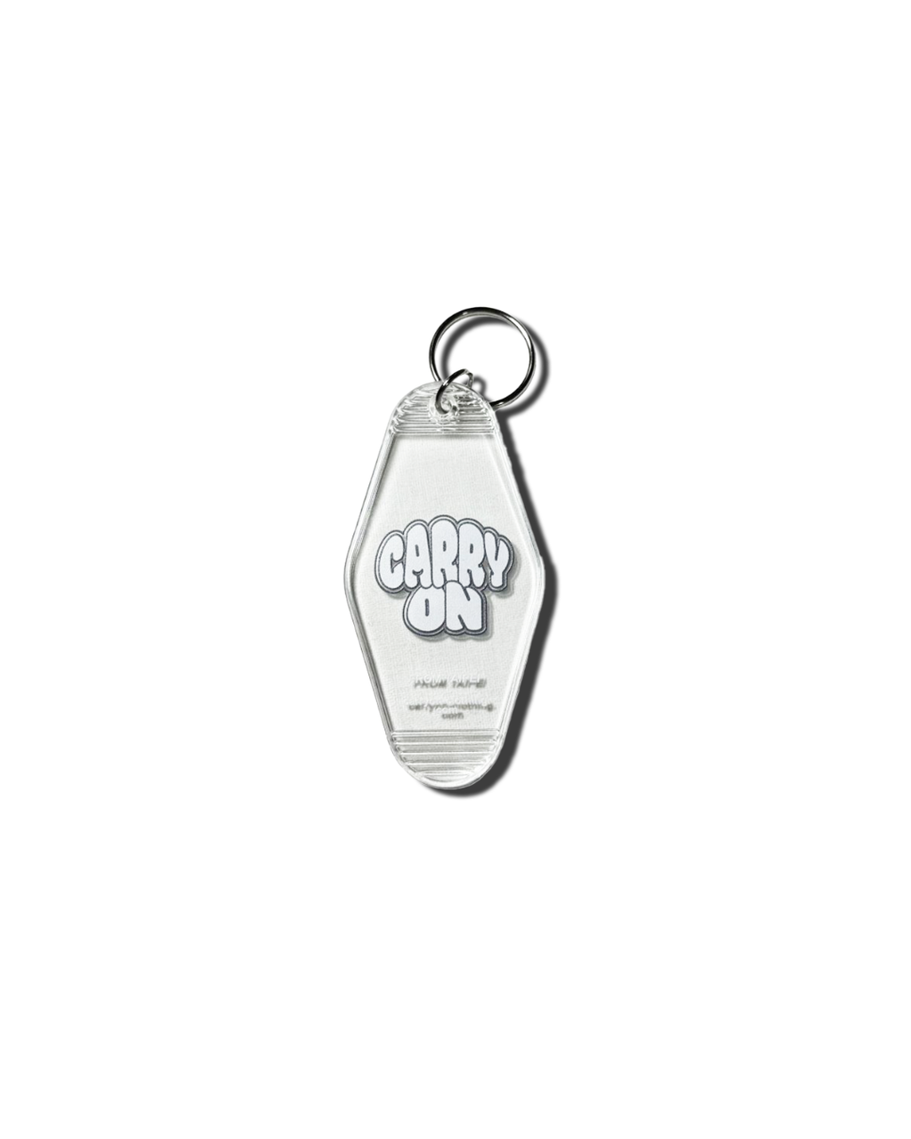 CARRYON 25SS Logo keychain 菱形鑰匙圈 透明
