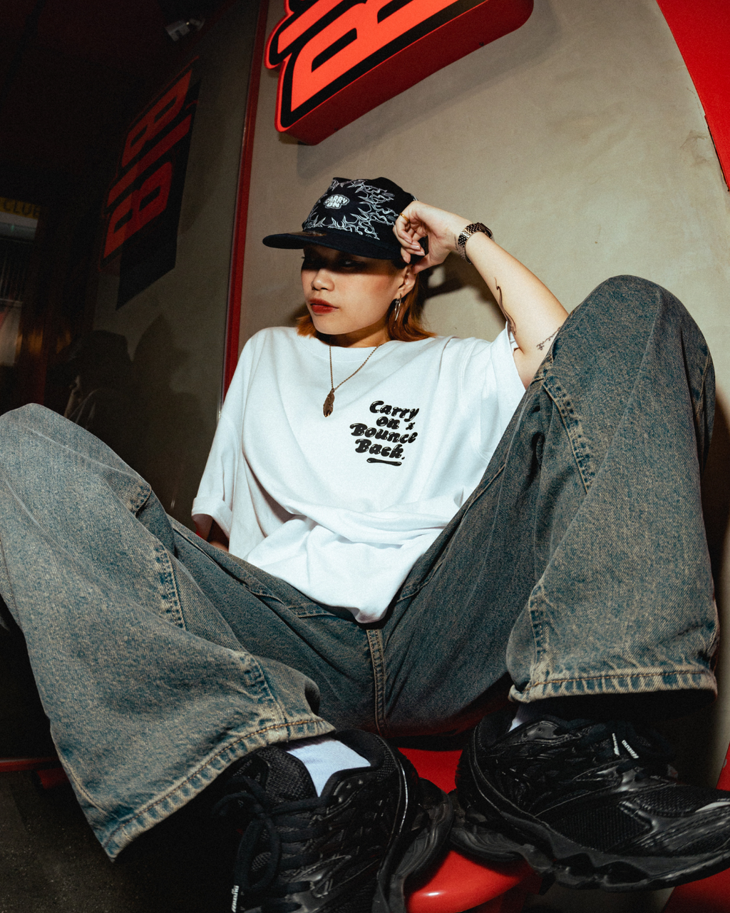 CARRYON X Bounce Back 25SS We Always Get It Done Tee 聯名短T 白色 台灣製