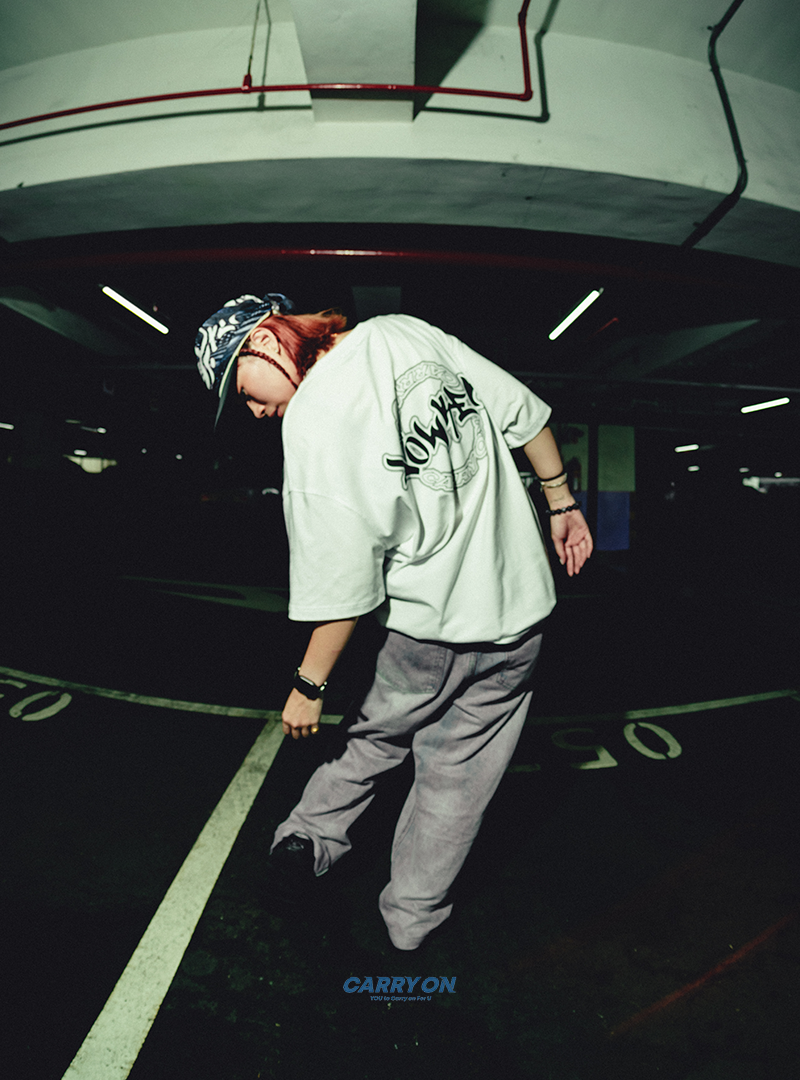CARRYON X Lowkey 25SS Double Name Logo Tee 鑰匙 聯名短T 白色 台灣製