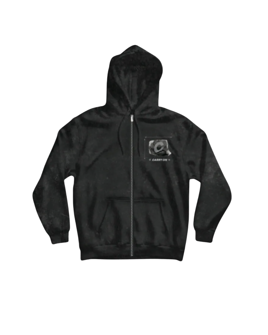 CARRYON 24FW Shadow Line Hoodie Jacket 大理石元素 連帽外套 黑色