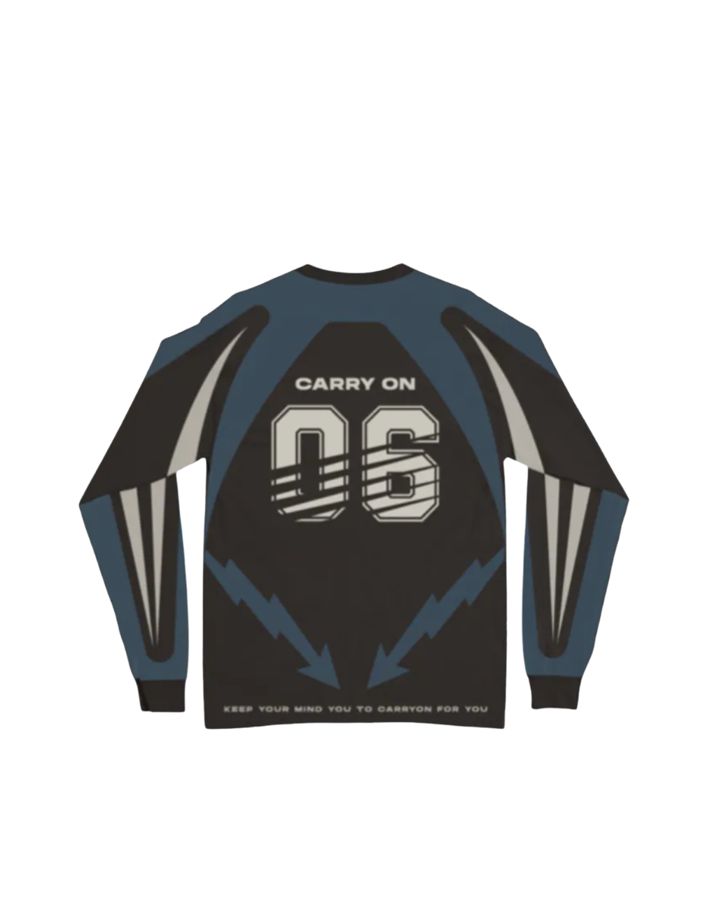 CARRYON 24FW Thunder Flow Jersey 閃電 長袖球衣 黑棕