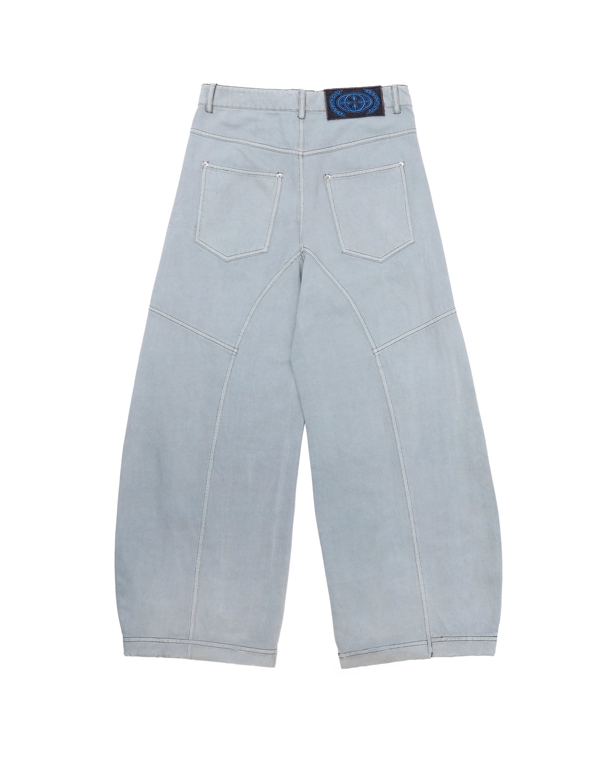 CARRYON 26SS  Washed Patch Jeans 水洗布章牛仔褲 灰白