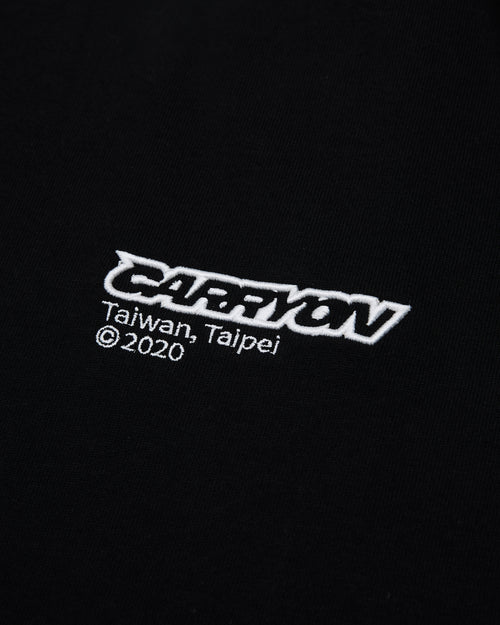 CARRYON 26SS Essential Logo Tee 刺繡短袖 黑色 Boxy 版型