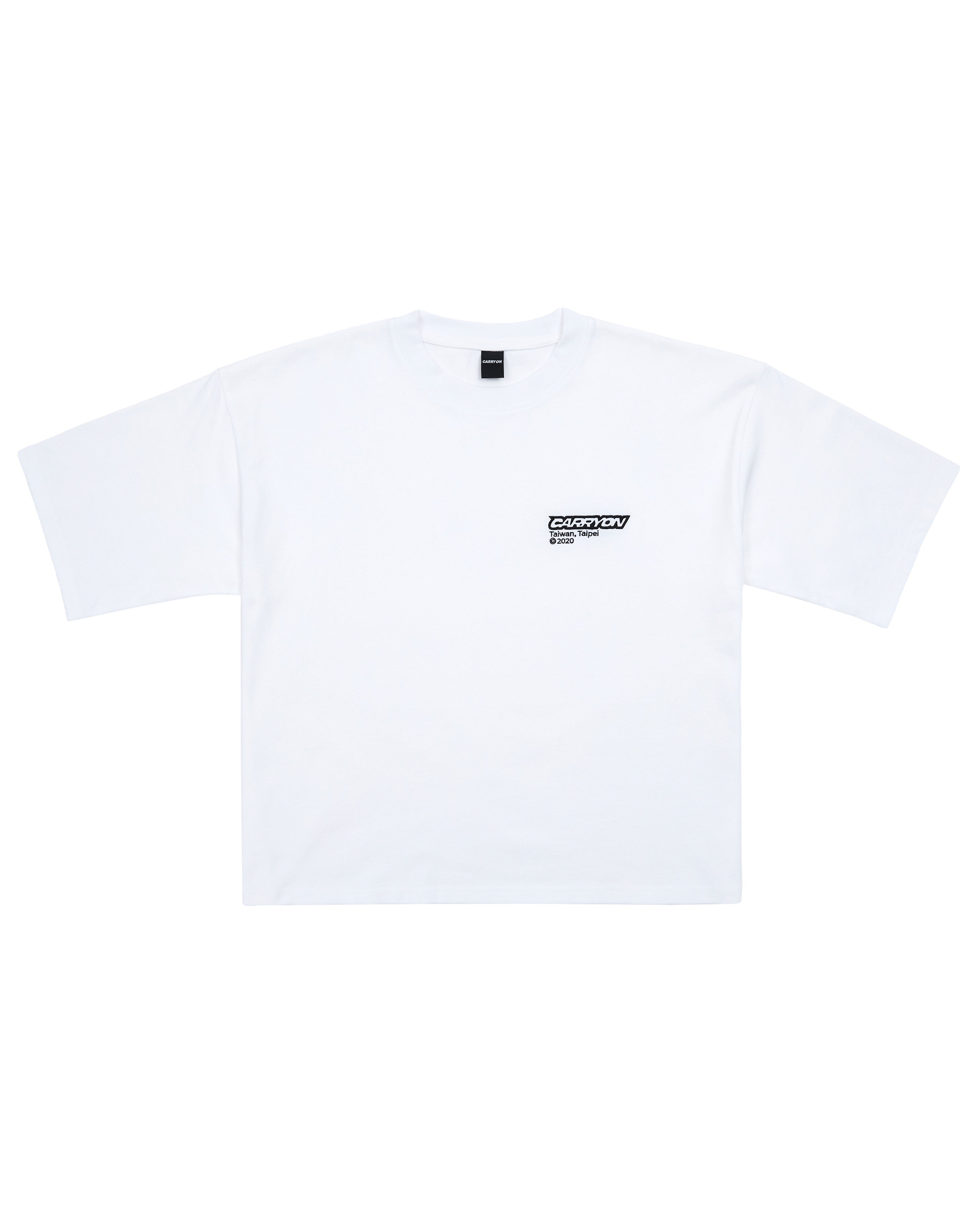 CARRYON 26SS Essential Logo Tee 刺繡短袖 白色 Boxy 版型
