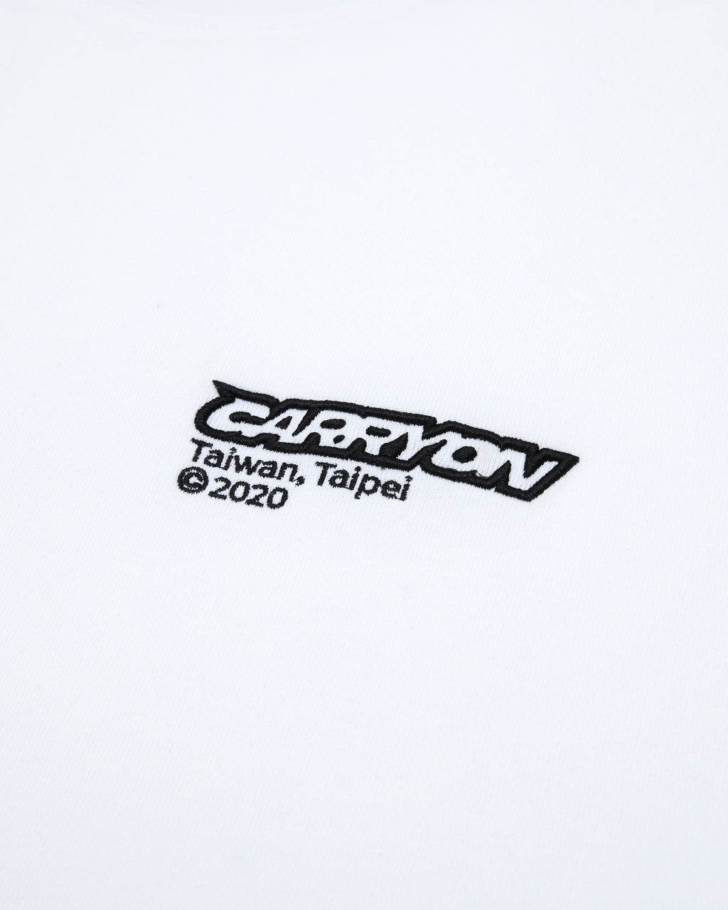 CARRYON 26SS Essential Logo Tee 刺繡短袖 白色 Boxy 版型