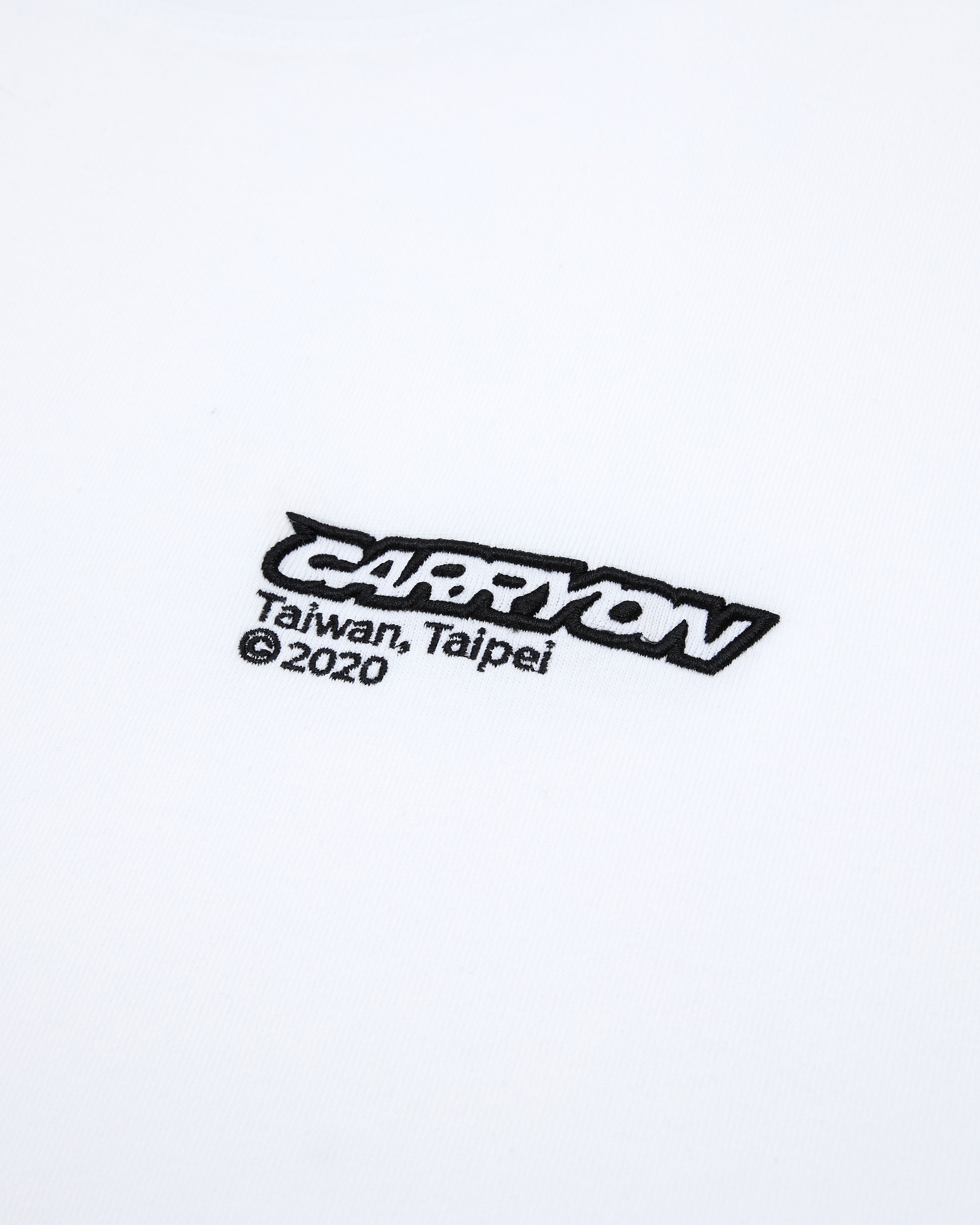 CARRYON 26SS Essential Logo Tee 刺繡短袖 白色 Boxy 版型