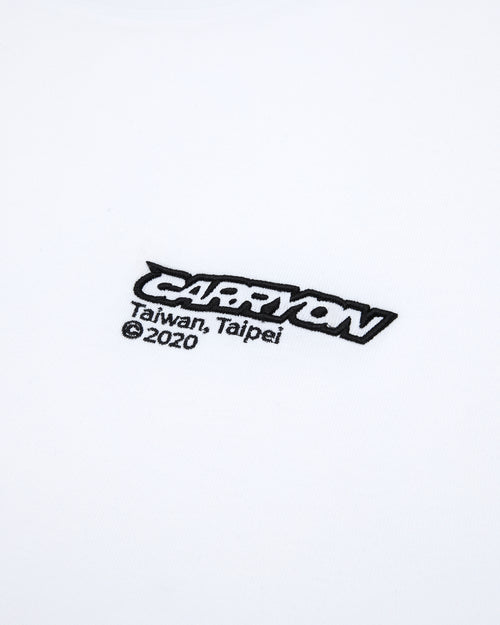 CARRYON 26SS Essential Logo Tee 刺繡短袖 白色 Boxy 版型