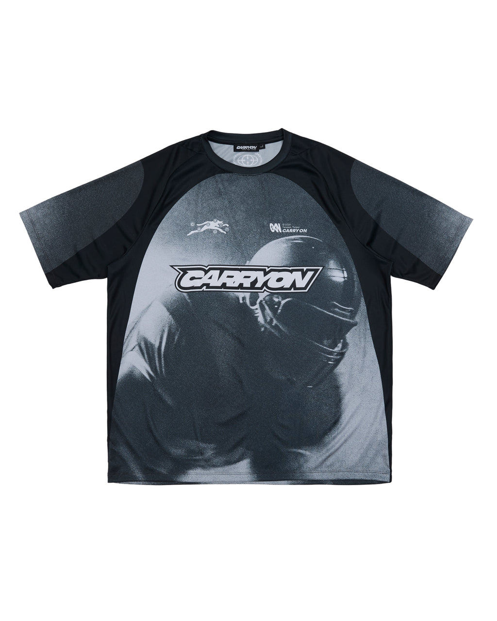 CARRYON 26SS Gridiron Graphic Raglan Jersey 橄欖員球衣 黑色