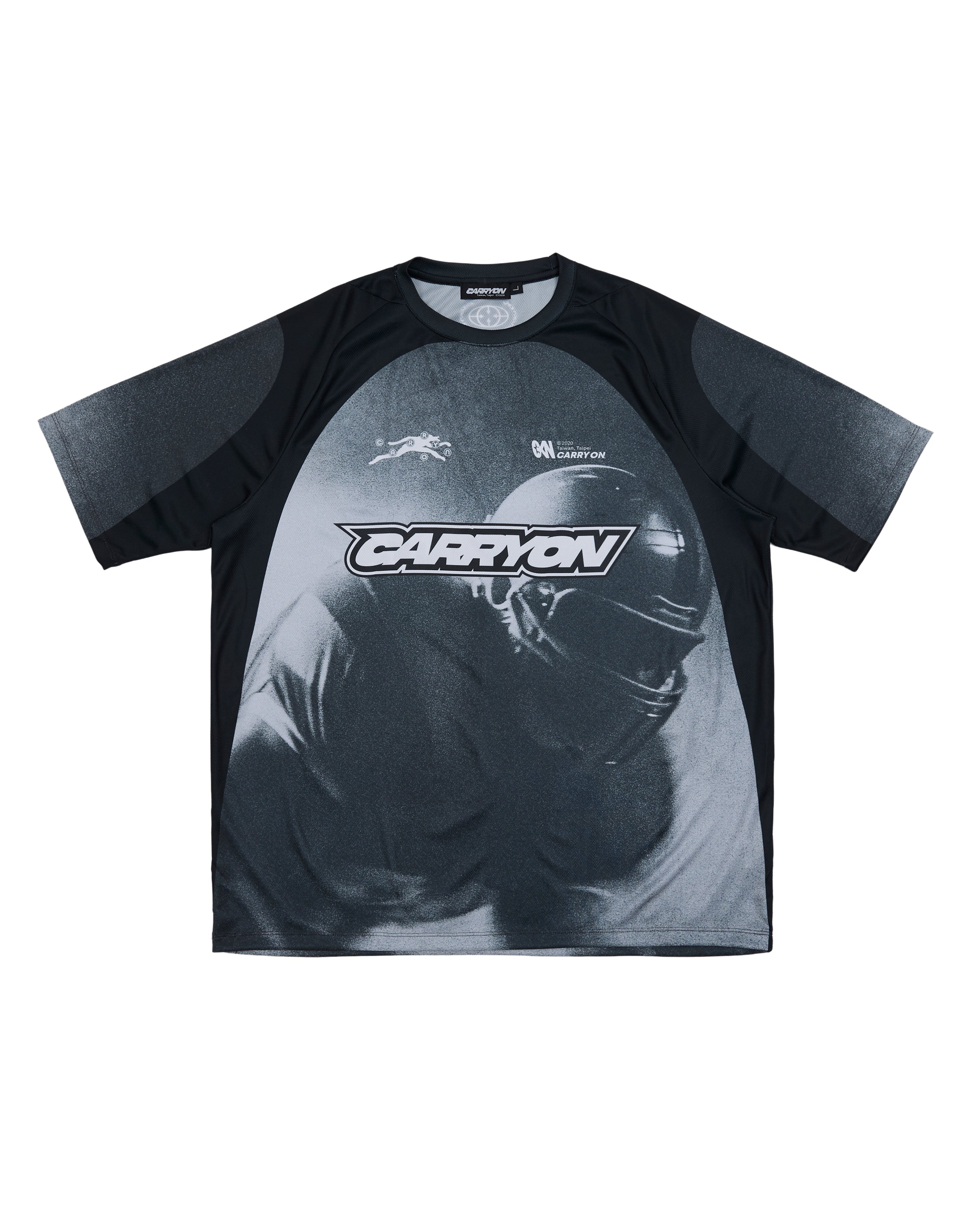 CARRYON 26SS Gridiron Graphic Raglan Jersey 橄欖員球衣 黑色