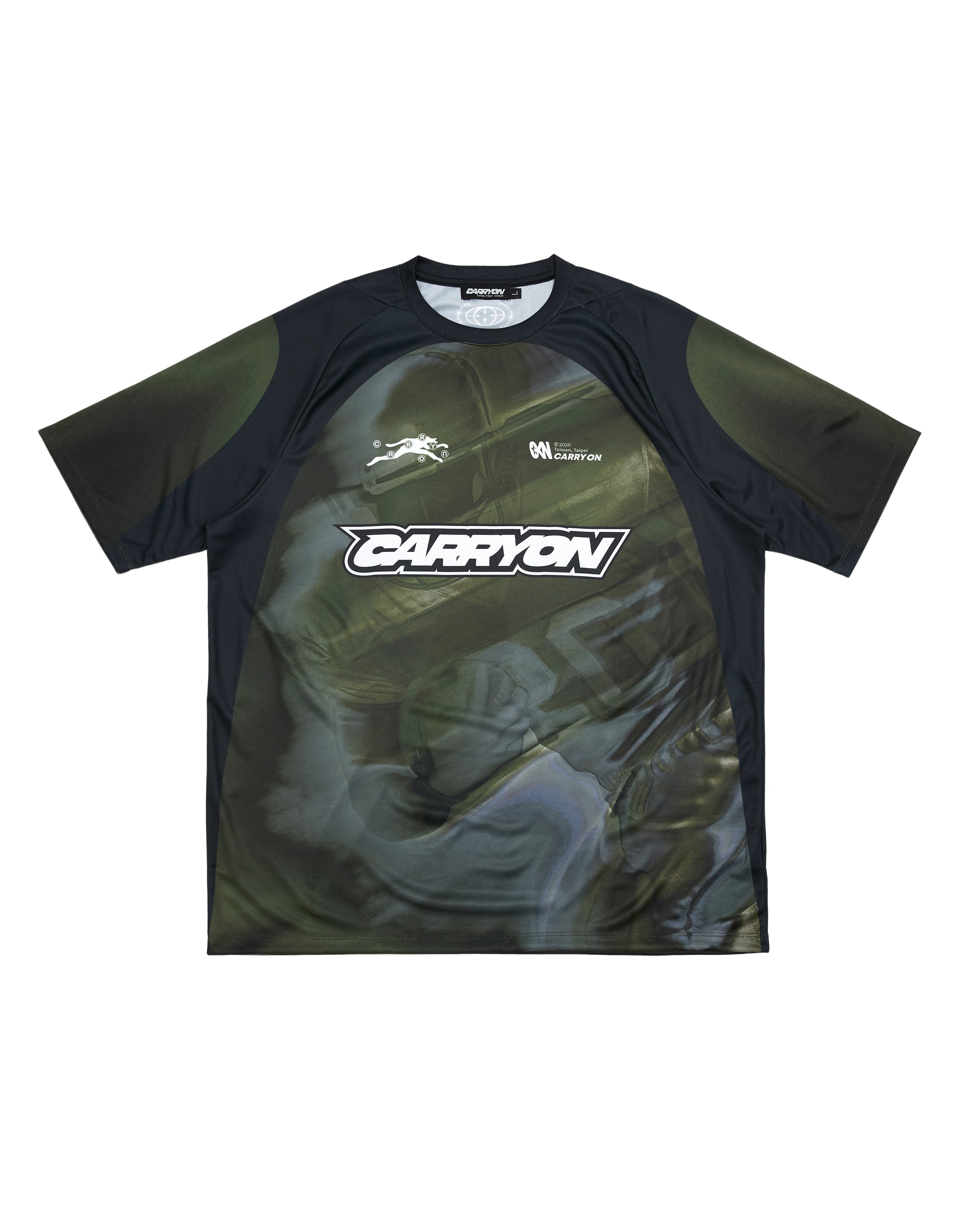 CARRYON 26SS Gridiron Graphic Raglan Jersey 橄欖員球衣 綠色
