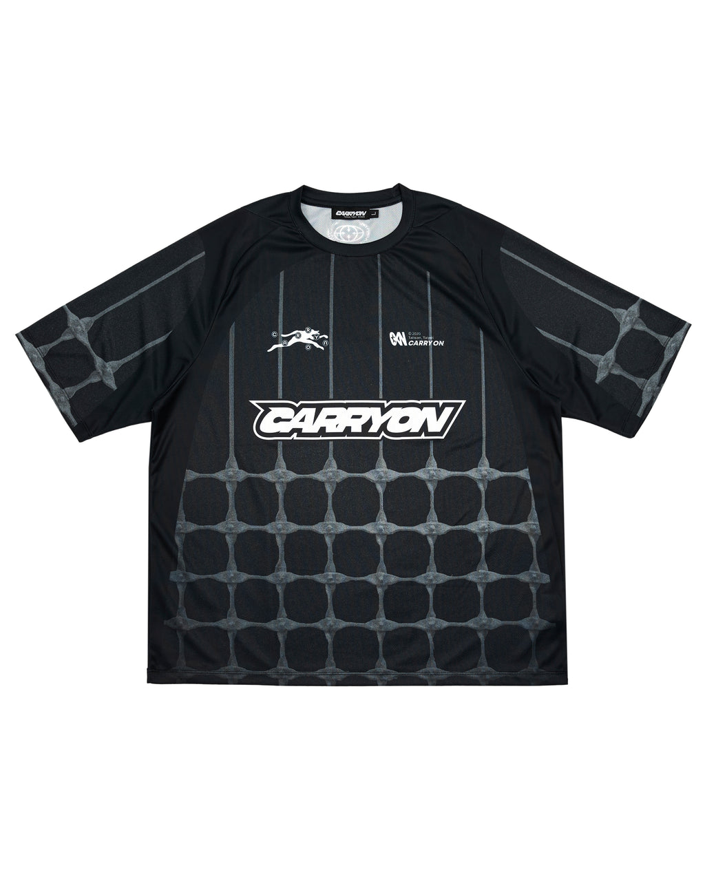CARRYON 26SS Arrow Football Jersey 箭頭美式球衣 黑色 寬短版型