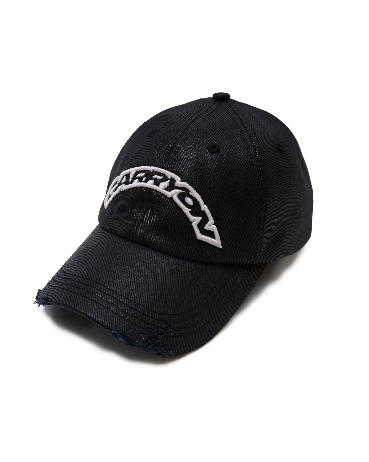 CARRYON 26SS  Faded Rubber Logo Cap 膠感水洗破壞老帽 黑色