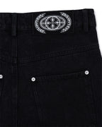 CARRYON 26SS  Washed Patch Jeans 水洗布章牛仔褲 黑色
