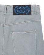 CARRYON 26SS  Washed Patch Jeans 水洗布章牛仔褲 灰白