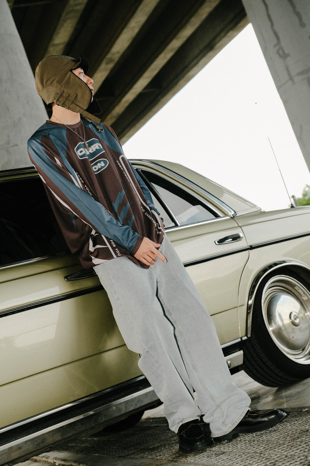 CARRYON 24FW Thunder Flow Jersey 閃電 長袖球衣 黑棕