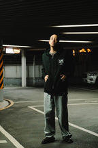 CARRYON 24FW Shadow Line Hoodie Jacket 大理石元素 連帽外套 黑色