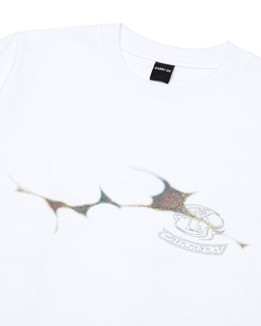 CARRYON × LOWKEY 26SS LOWFREQ VOL.3  聯名款短T 白色