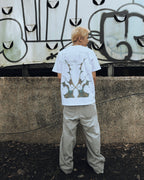 CARRYON × LOWKEY 26SS LOWFREQ VOL.3  聯名款短T 白色