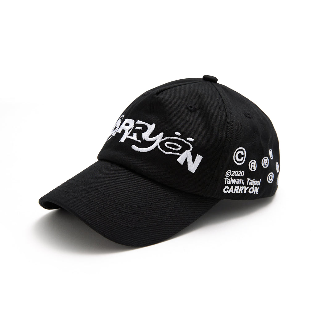 CARRYON 26 Pre-Spring Logo Dad Hat 電繡老帽 黑色