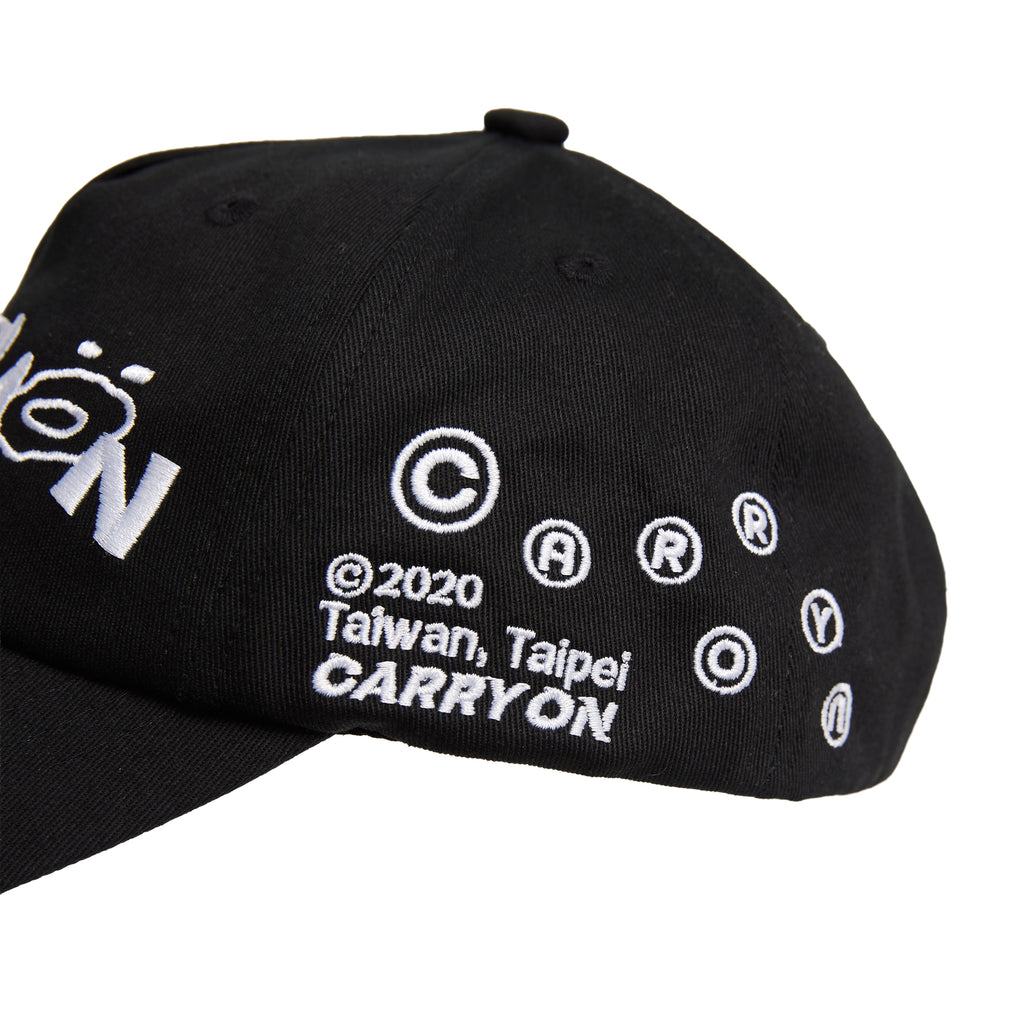 CARRYON 26 Pre-Spring Logo Dad Hat 電繡老帽 黑色
