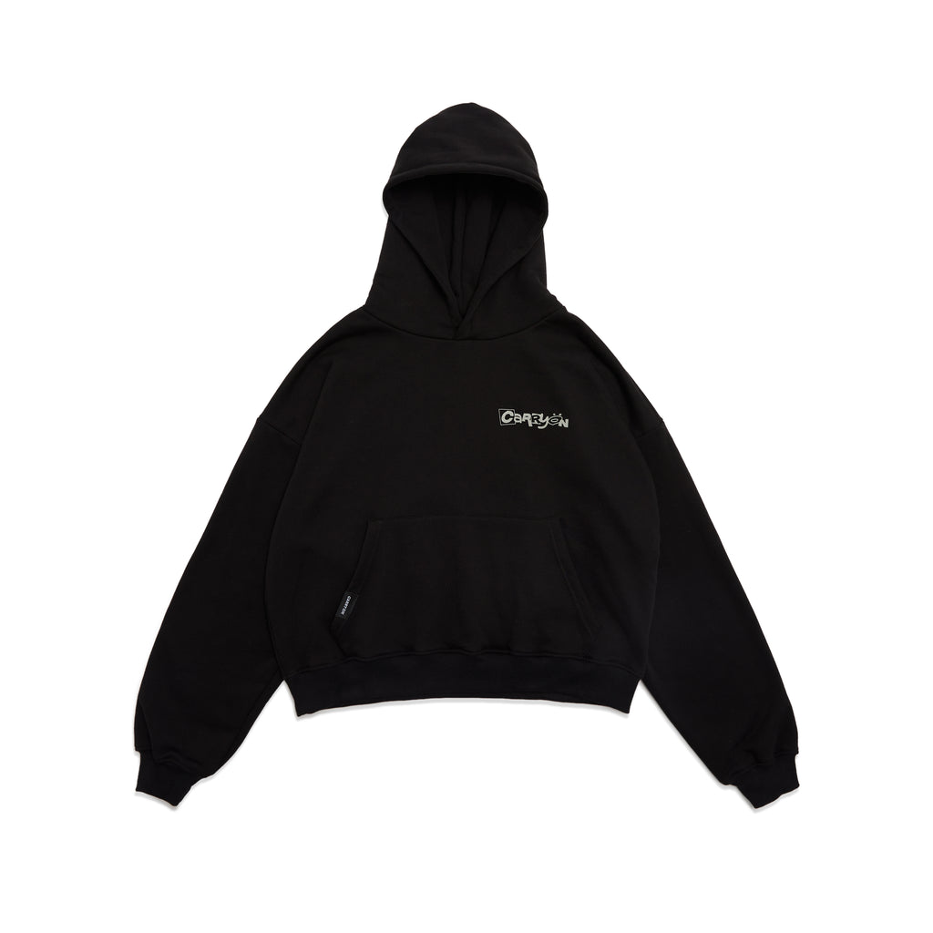 CARRYON 26 Pre-Spring LIFE IS A BITCH Hoodie 內刷毛帽T  黑色