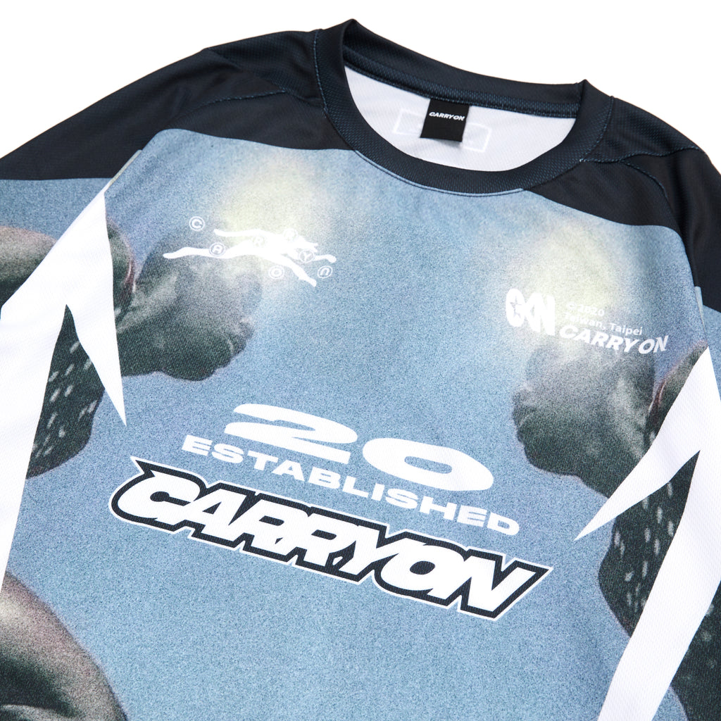 CARRYON 26 Pre-Spring Running Man Graphic Jersey 球衣 藍綠