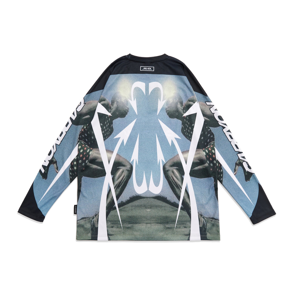 CARRYON 26 Pre-Spring Running Man Graphic Jersey 球衣 藍綠