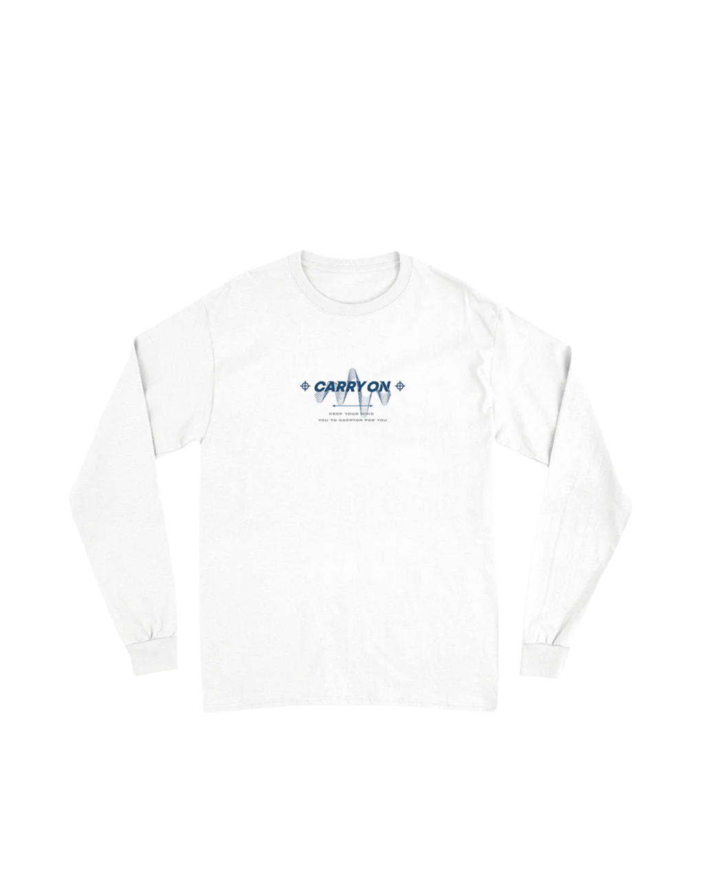 CARRYON 24FW Sound Waves L/S T 聲波 薄長袖 設計版 白色